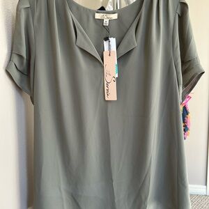 NWT Stitch Fix Les Serein Sage Green Blouse
